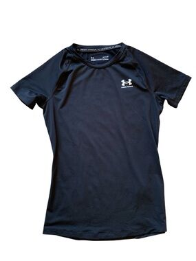 Women’s Under Armour Black HeatGear Compression Short Sleeve Tee